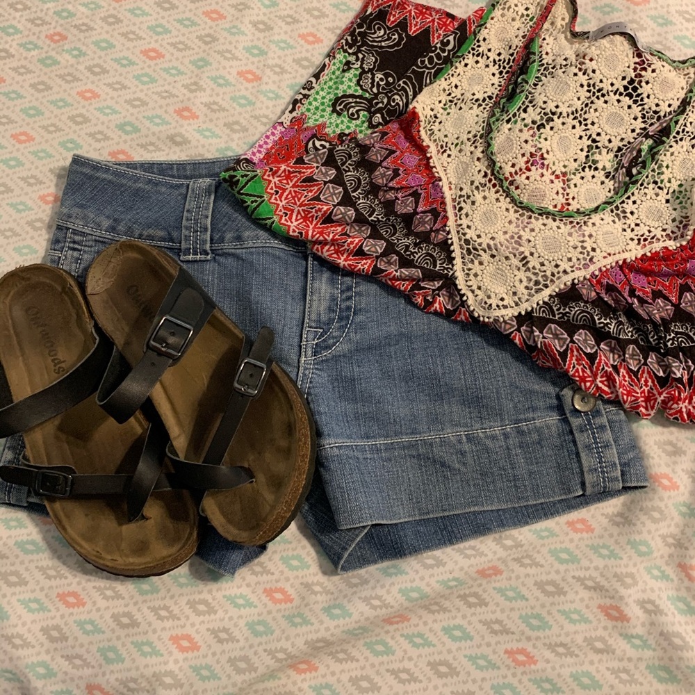 Mossimo blue jean shorts size 5